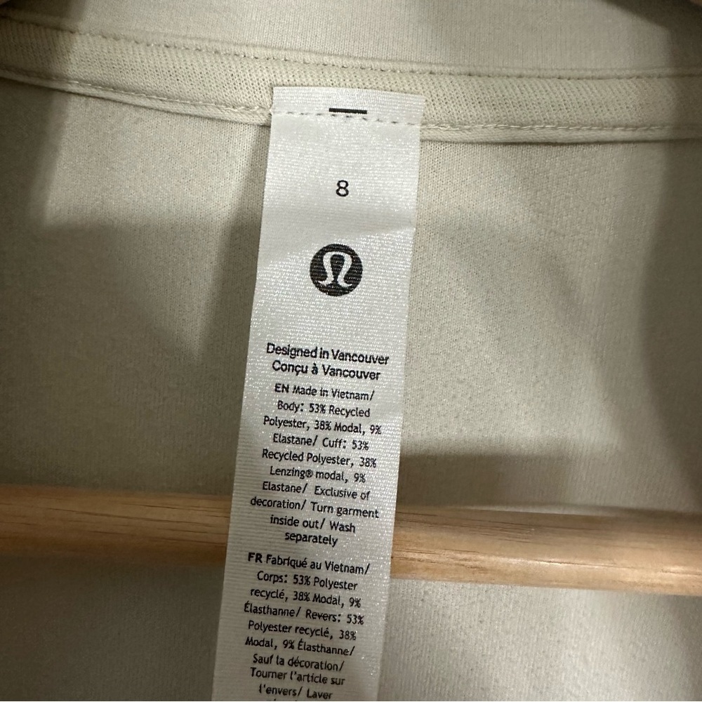 NWOT Lululemon Brushed Softstreme Half Zip - Picture 6 of 9